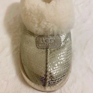 UGG Coquette Metallic Striped Slippers 10038